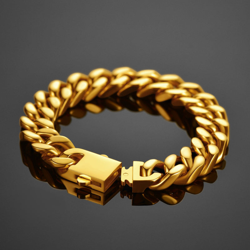 Miami Cuban Chain Bracelet 5/7/9/12mm Width Birthday Gift for