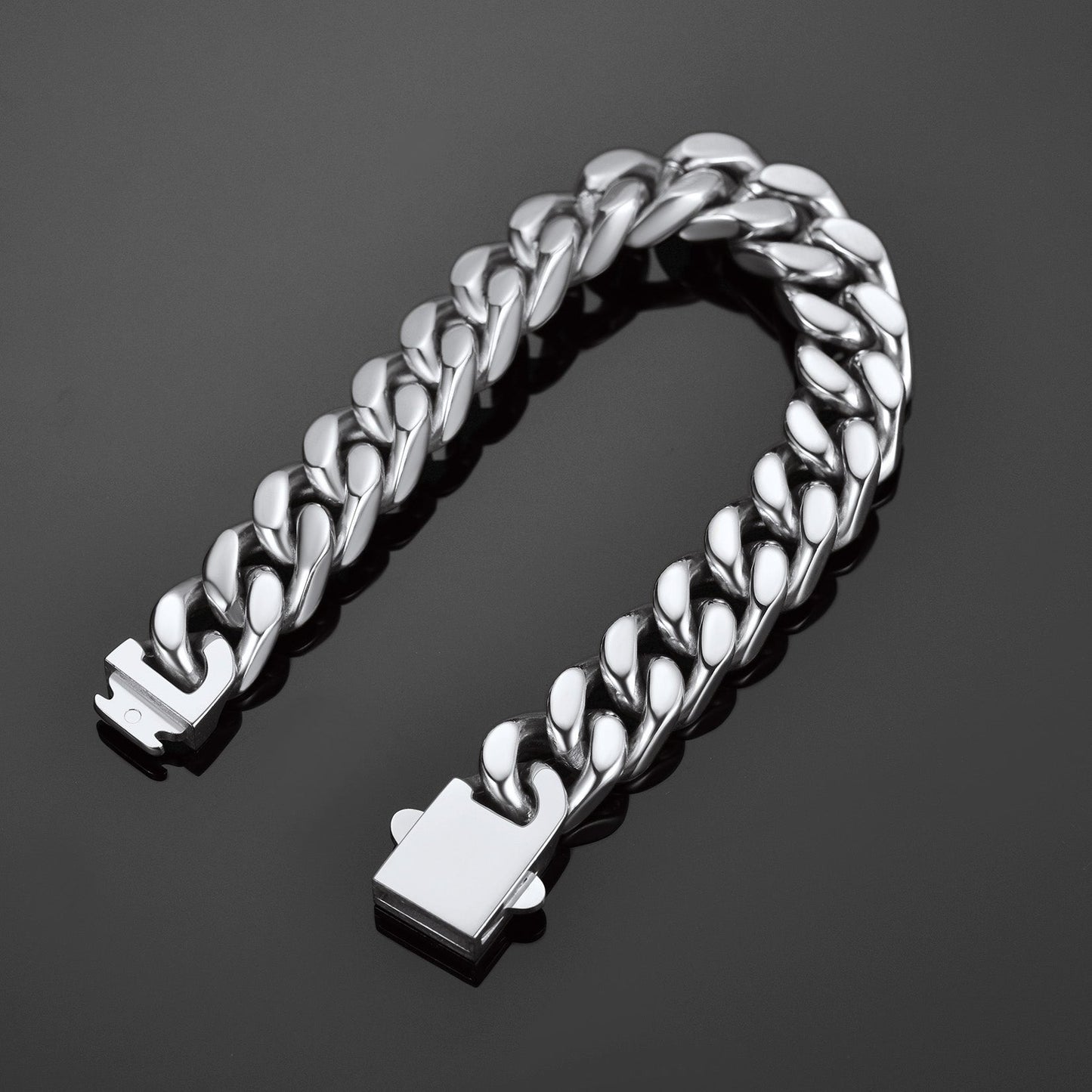 Miami Cuban Chain Bracelet 5/7/9/12mm Width Birthday Gift for