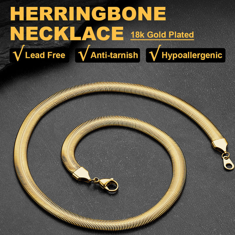 Snake Chain Link Necklace for 8mm