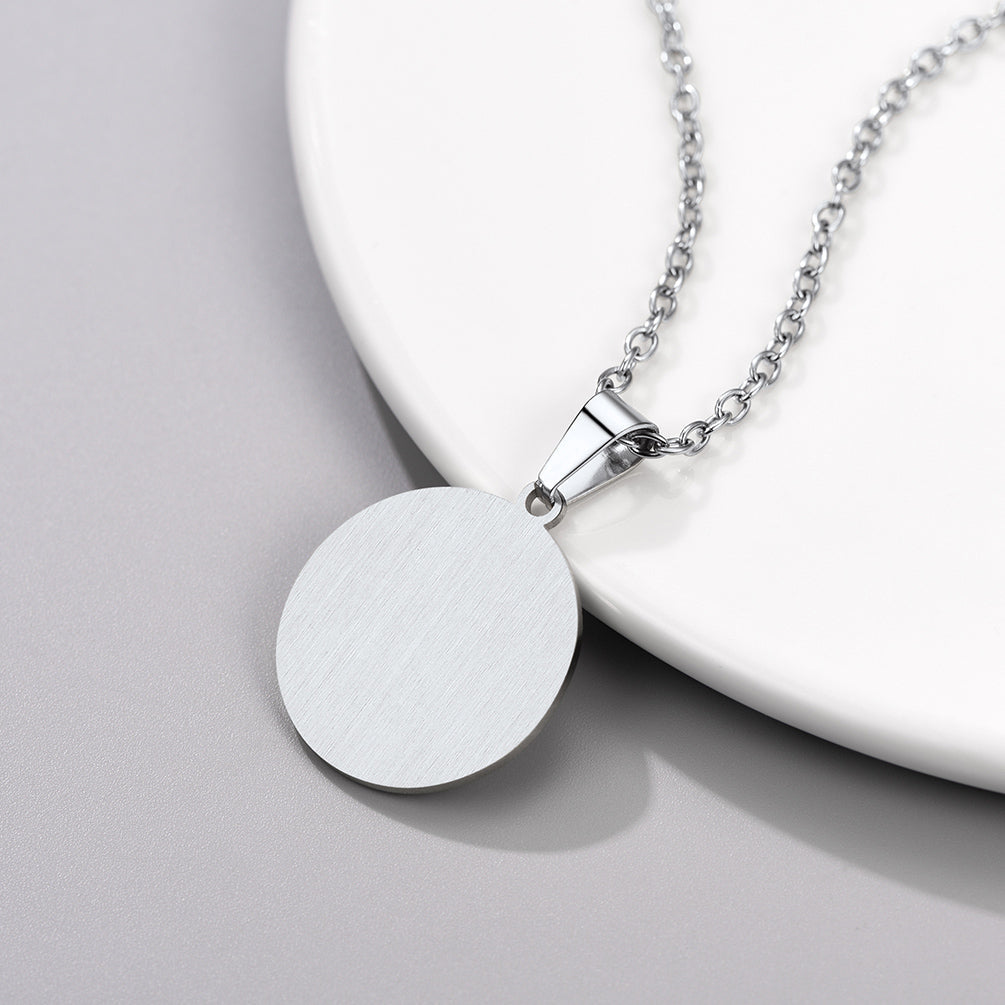 Custom Number Baseball Disc Necklace Sport Chain for