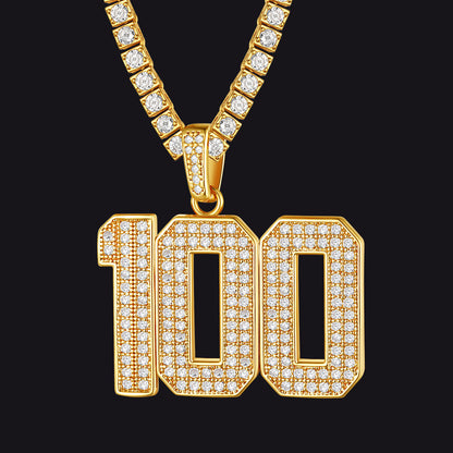 Gameday Custom Jersey Number Necklace With Cz for Sports Fan Cool Gifts