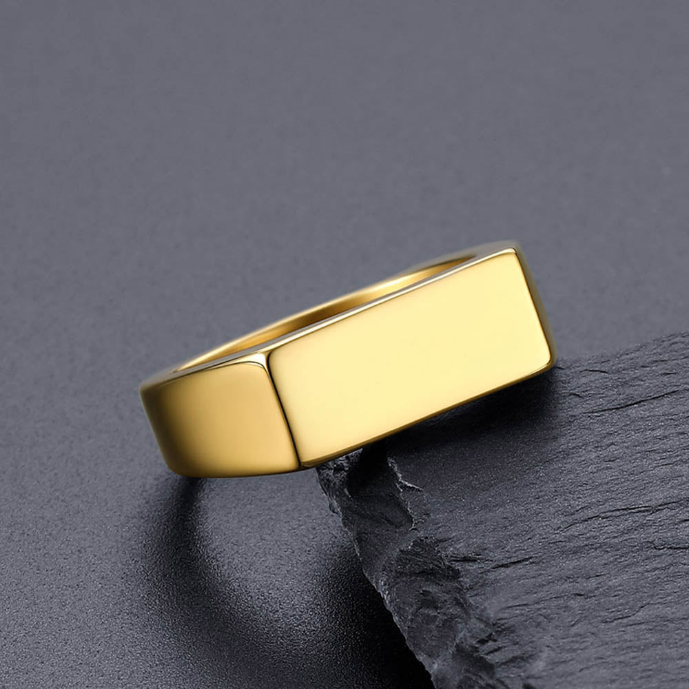 Customized Minimalist Band Ring for