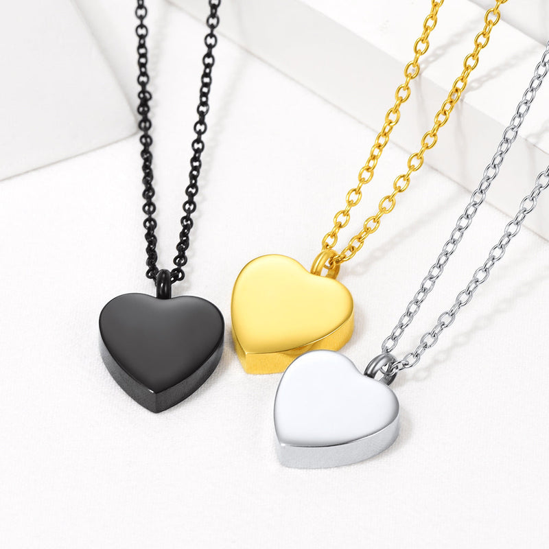 Customized Heart Urn Necklace for Ashes Cremation Jewelry