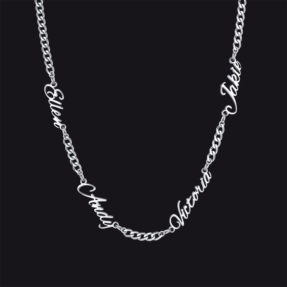 Customized Name Necklace With Cuban Link Chain for
