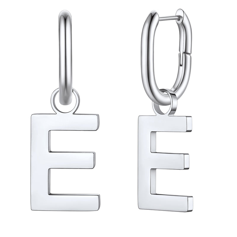 Hypoallergenic Initial Letter Dangle Earrings for