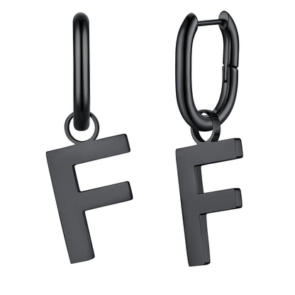 Hypoallergenic Initial Letter Dangle Earrings for
