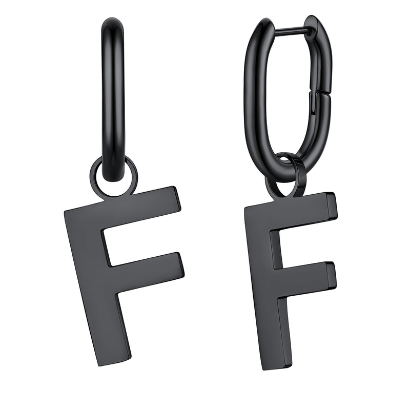 Hypoallergenic Initial Letter Dangle Earrings for