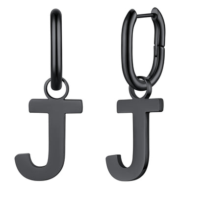 Hypoallergenic Initial Letter Dangle Earrings for