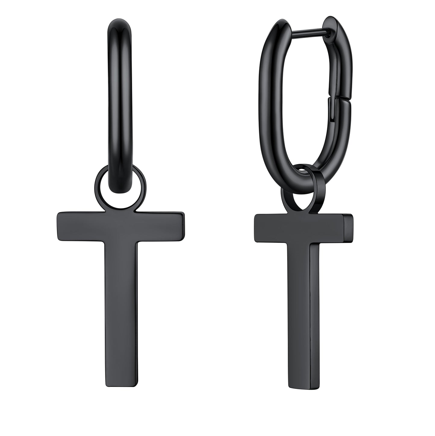 Hypoallergenic Initial Letter Dangle Earrings for