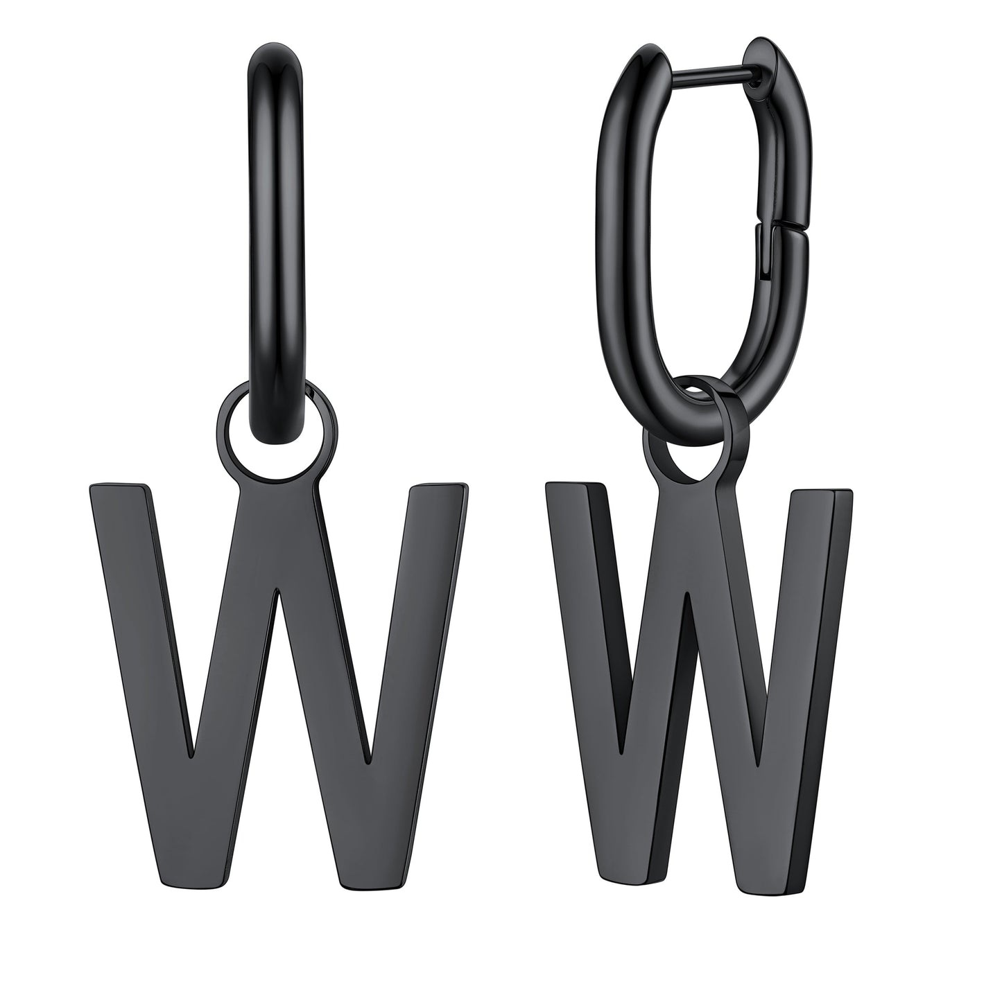 Hypoallergenic Initial Letter Dangle Earrings for