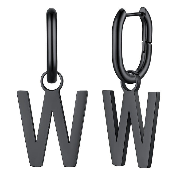 Hypoallergenic Initial Letter Dangle Earrings for