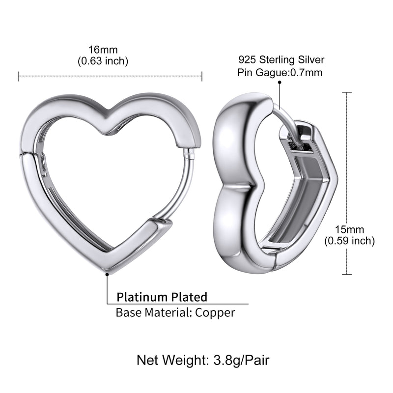 Dainty Heart-shaped Earrings for