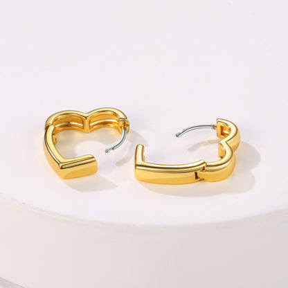 Dainty Heart-shaped Earrings for