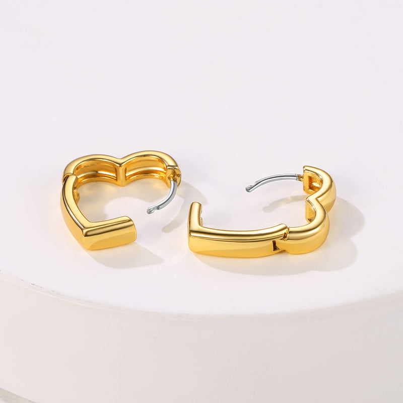 Dainty Heart-shaped Earrings for