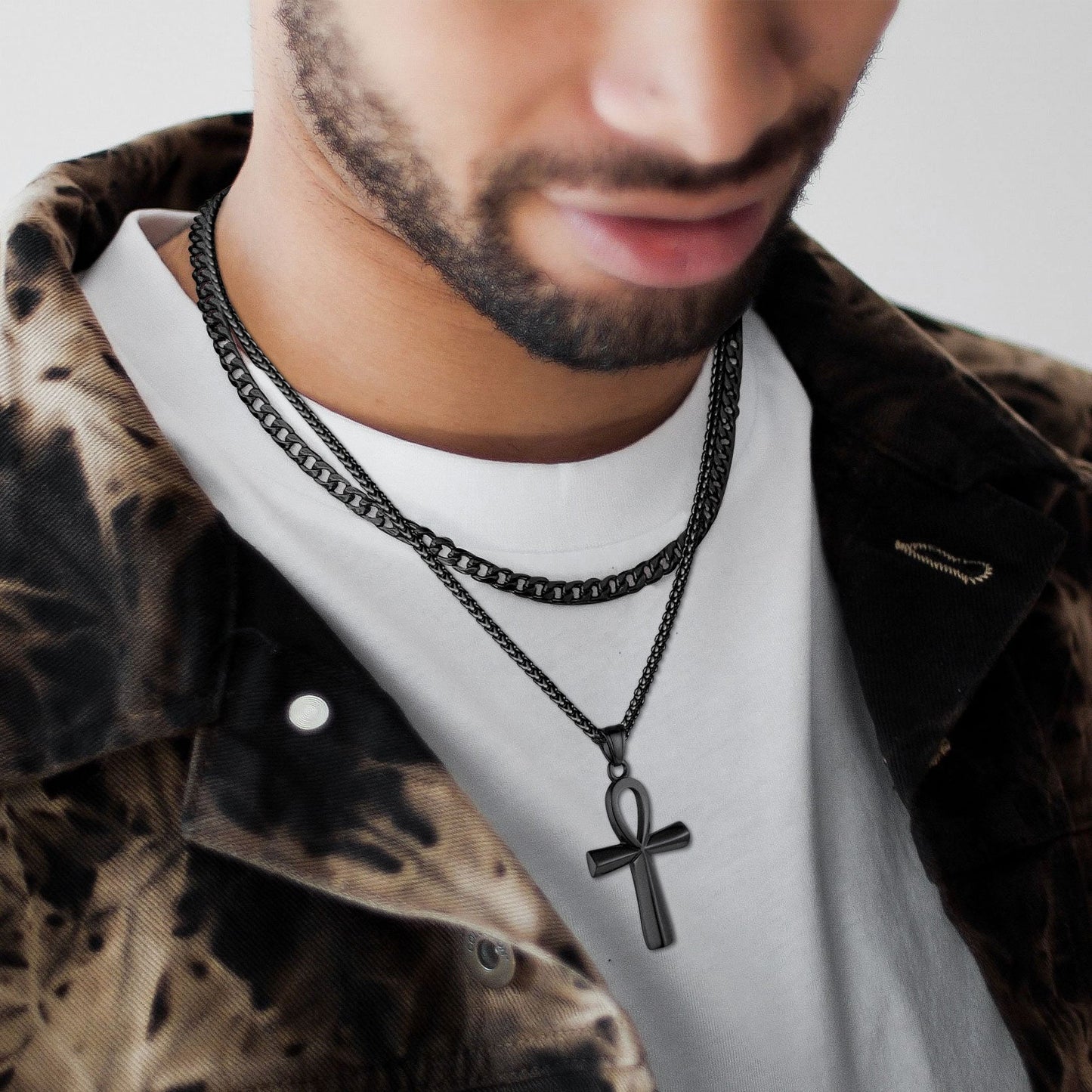 Egyptian Coptic Ankh Cross Necklace for