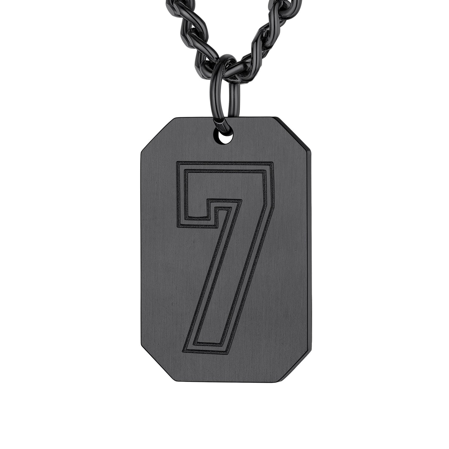 Custom Baseball Jersey Number Dog Tag Necklace for Sport