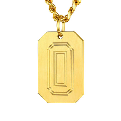 Custom Baseball Jersey Number Dog Tag Necklace for Sport