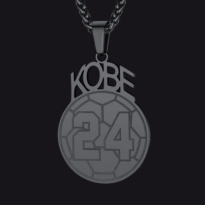 Custom Sports Necklace Name Tag With Jersey Number for Fans Athlete