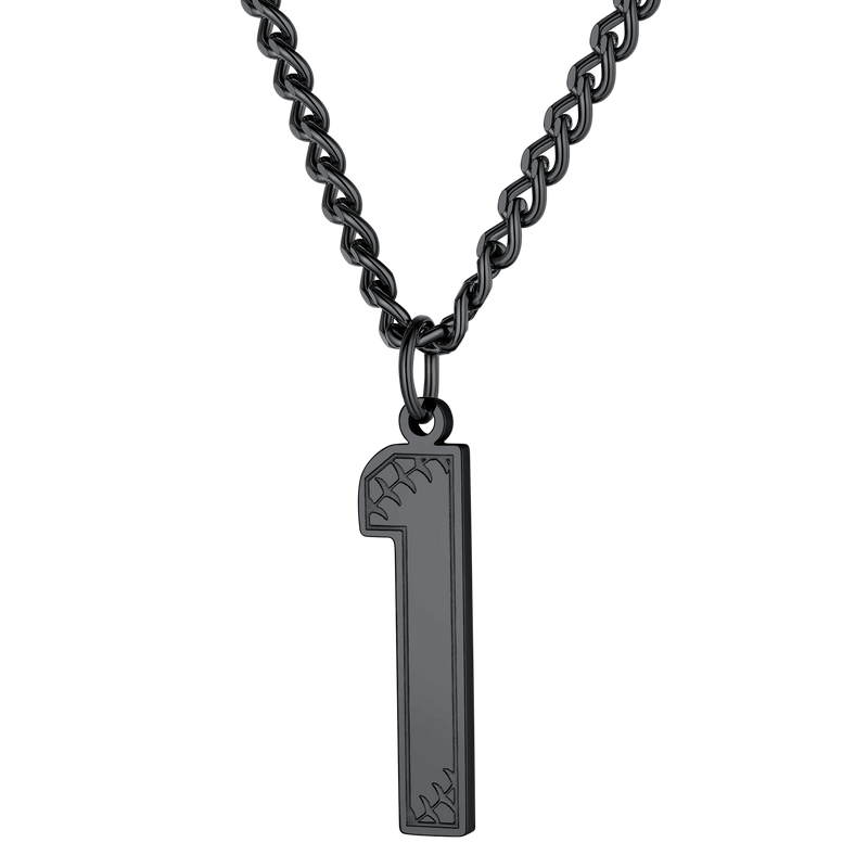 Custom Baseball Jersey Number Pendant Necklace for
