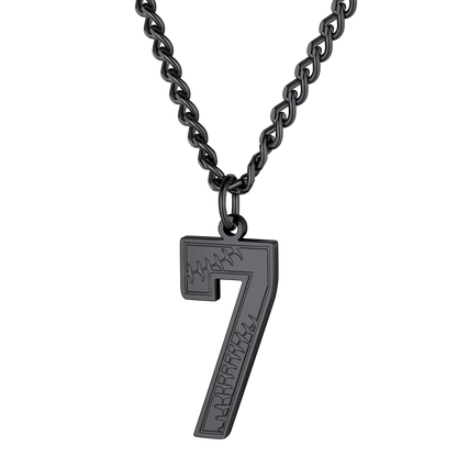 Custom Baseball Jersey Number Pendant Necklace for