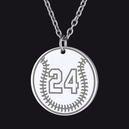 Custom Sports Necklace Jersey Number for & Sport Fans