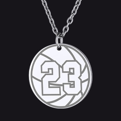 Custom Sports Necklace Jersey Number for & Sport Fans