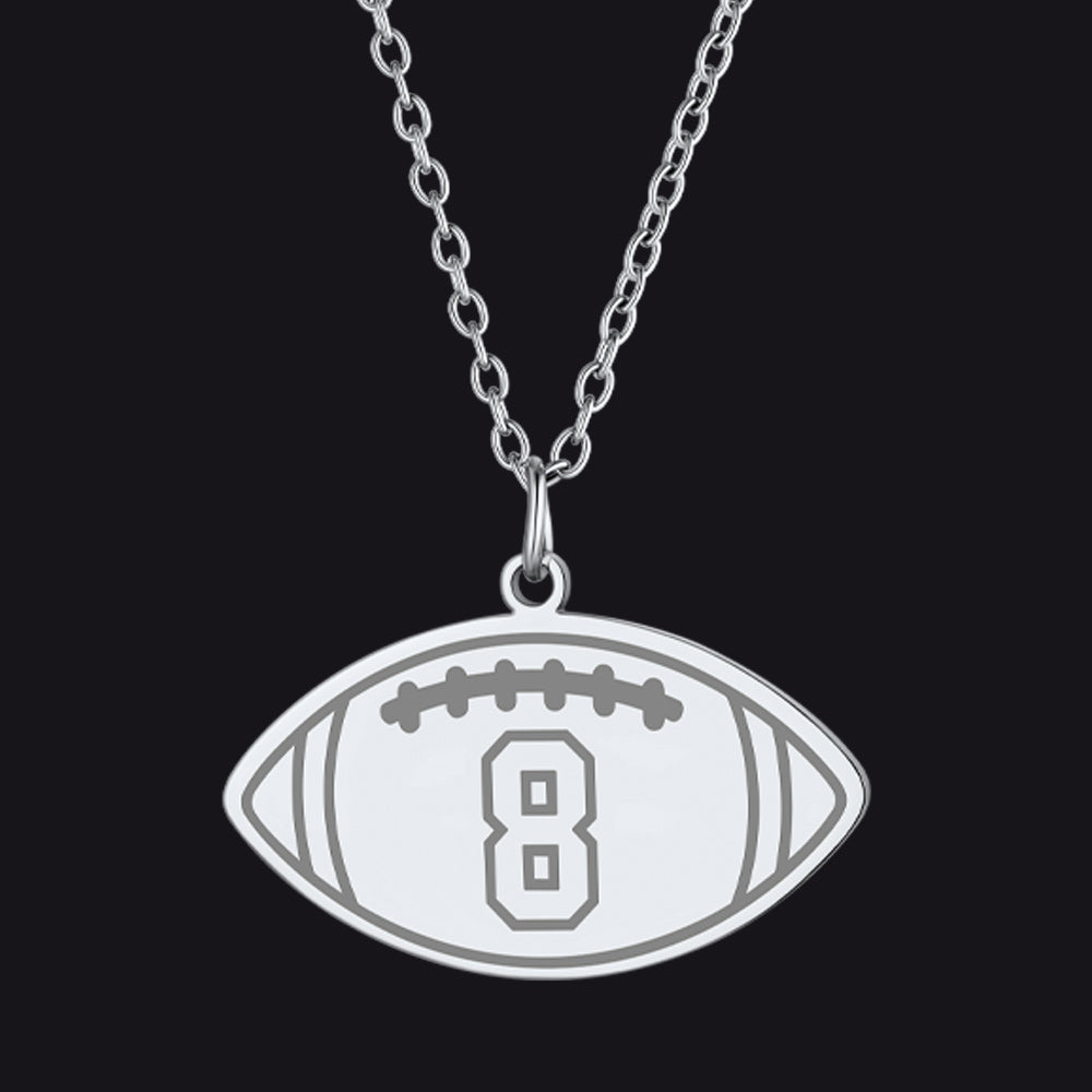 Custom Sports Necklace Jersey Number for & Sport Fans