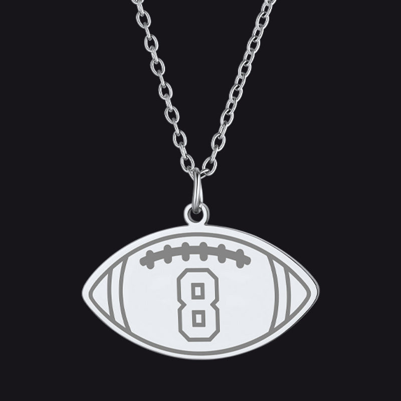 Custom Sports Necklace Jersey Number for & Sport Fans