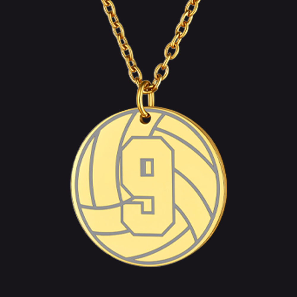 Custom Sports Necklace Jersey Number for & Sport Fans
