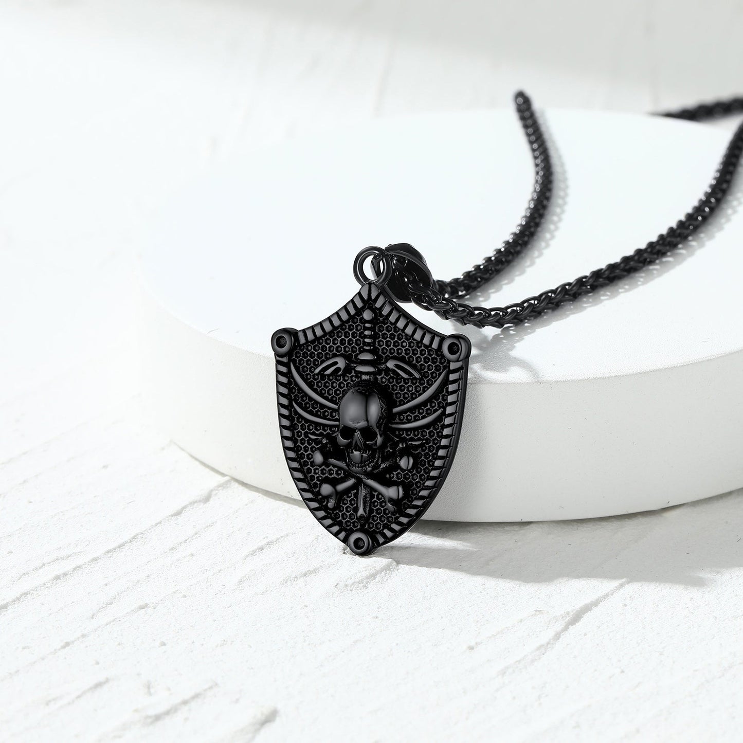 Flash Viking Norse Runes Skull Necklaces for Man