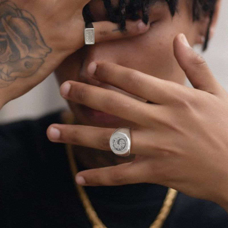 Customized Statement Signet Ring Gifts for