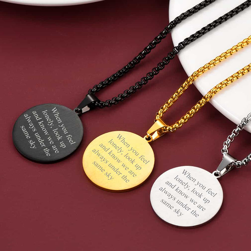 Religious Saint Jude Medal Necklace for