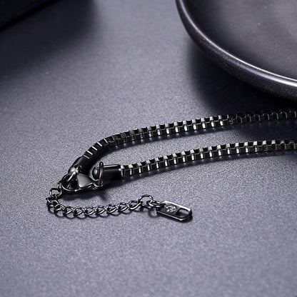 2.5mm Width Box Link Chain Necklace for