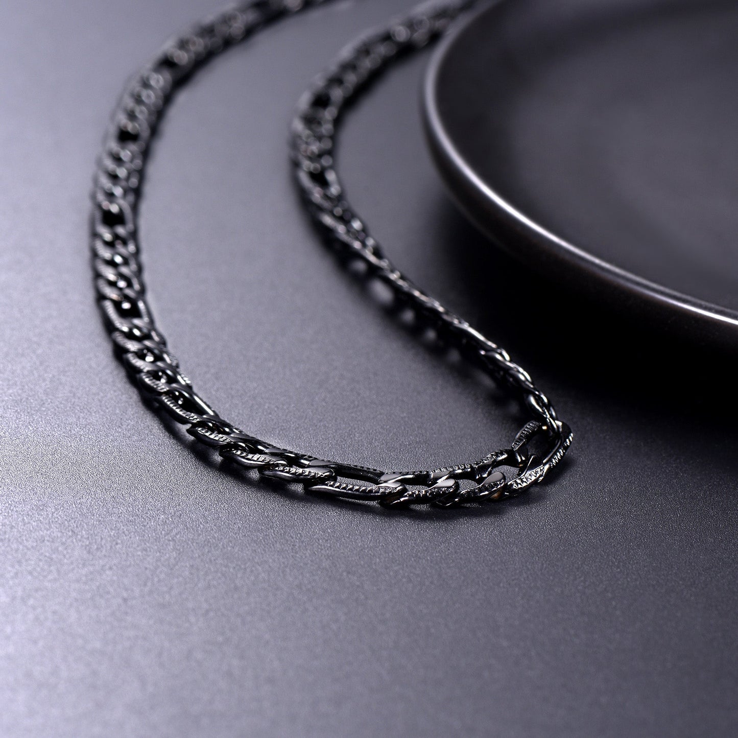 7mm Stainless Steel Figaro Link Chain Necklace for