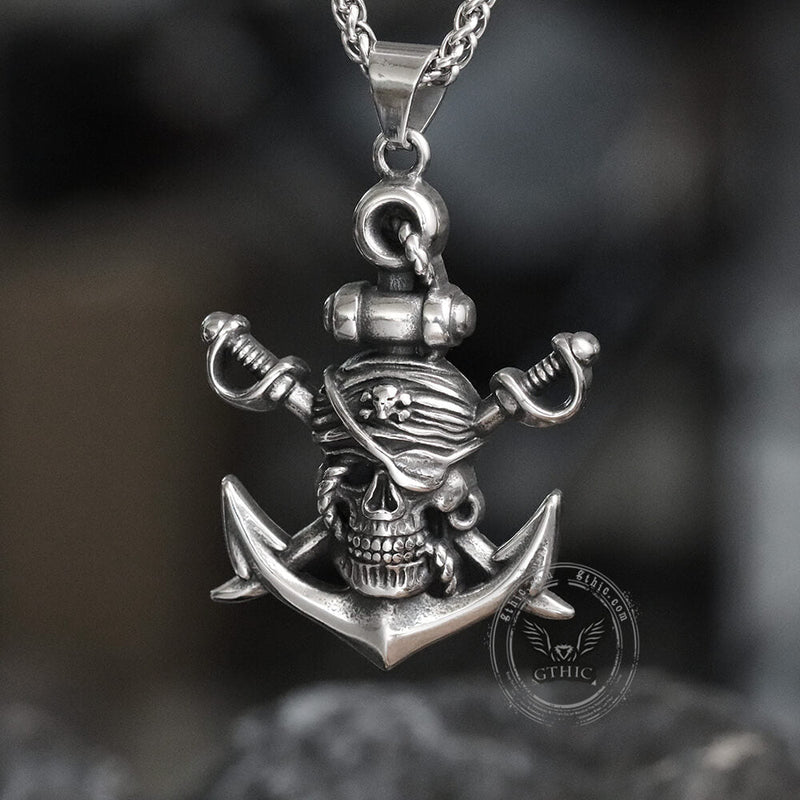 Death Pirate Stainless Steel Pendant