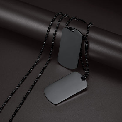 Custom Military Double Dog Tag Necklace Gift for