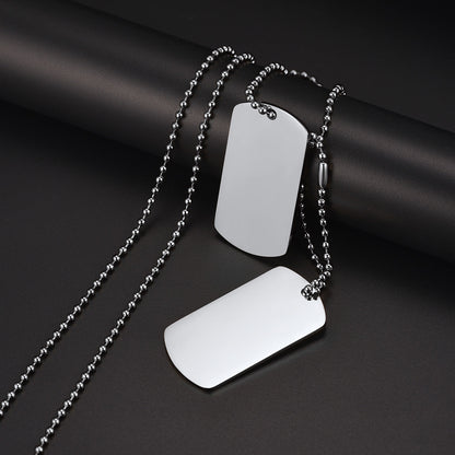 Custom Military Double Dog Tag Necklace Gift for