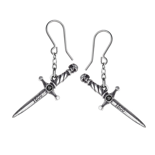 Hand of Macbeth Dagger Earrings by Alchemy Gothic