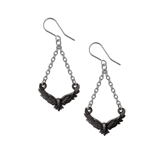 Conspiracy of Ravens Earrings by Alchemy Gothic