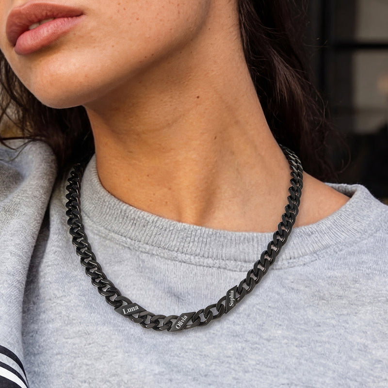 Custom Cuban Link Chains With Names Necklace for , 5/7/9mm Width