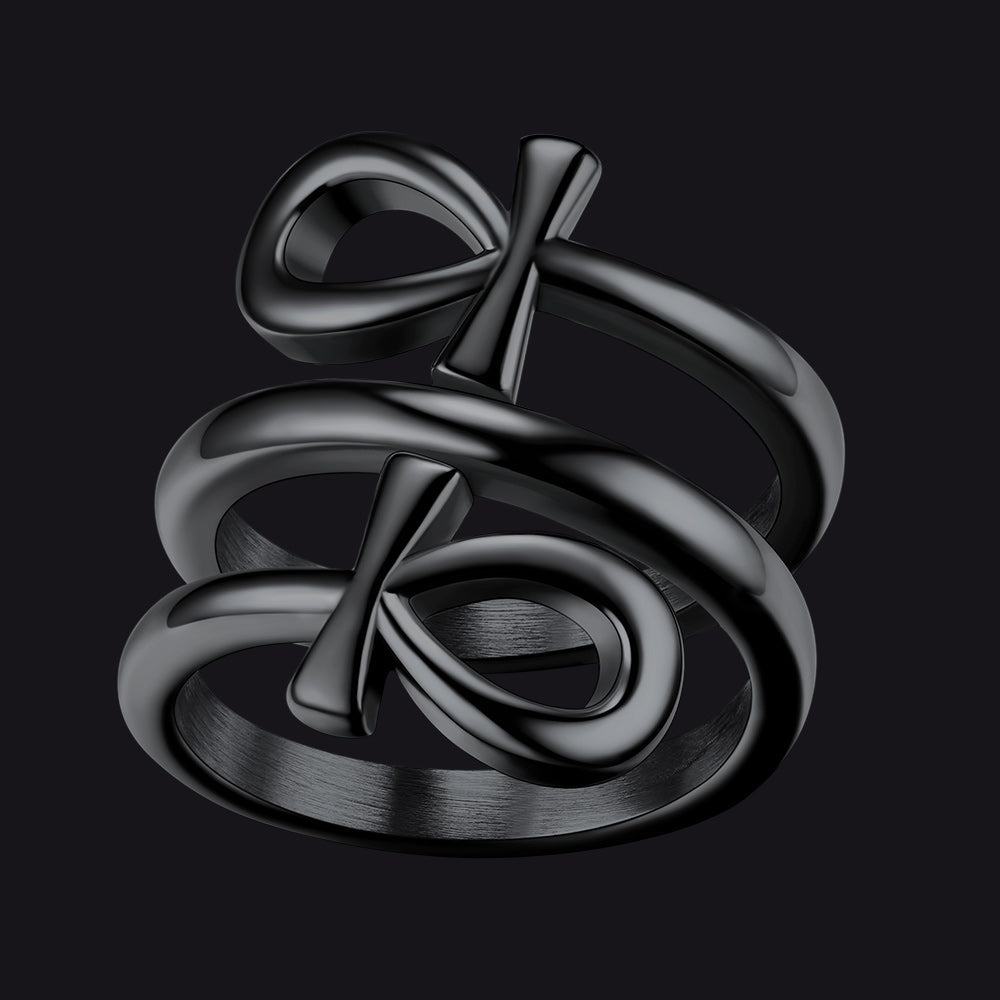 Egyptian Ankh Cross Rings Amulet Jewelry for