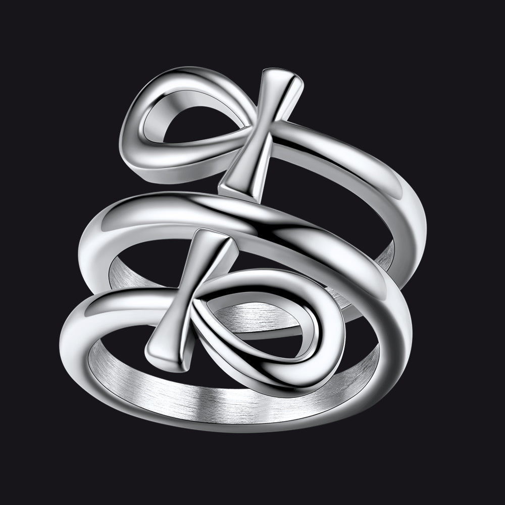 Egyptian Ankh Cross Rings Amulet Jewelry for