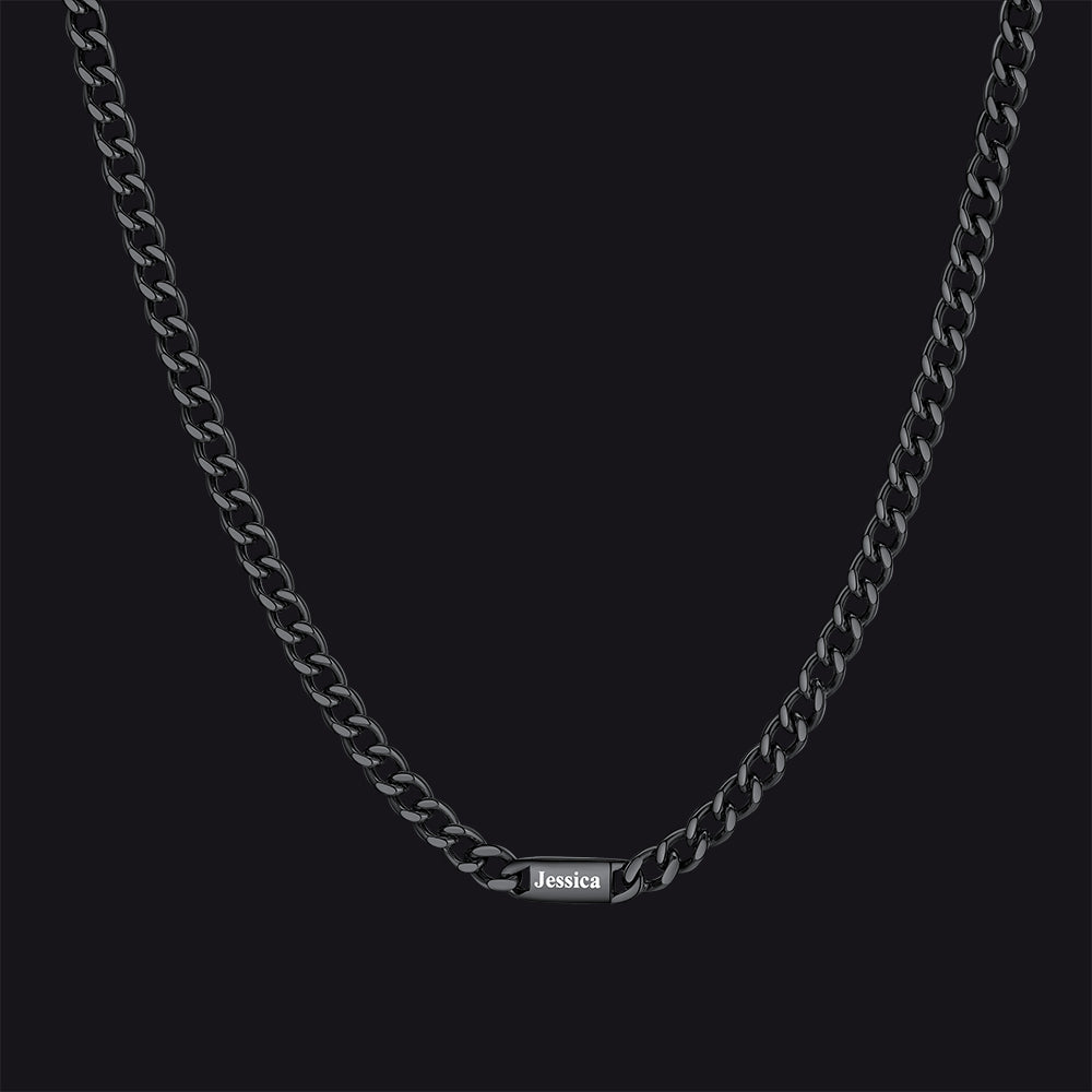 To My Engraved Name Chain Necklace, Birthday or Anniversary Gift for Him