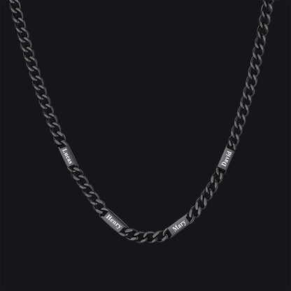 To My Engraved Name Chain Necklace, Birthday or Anniversary Gift for Him