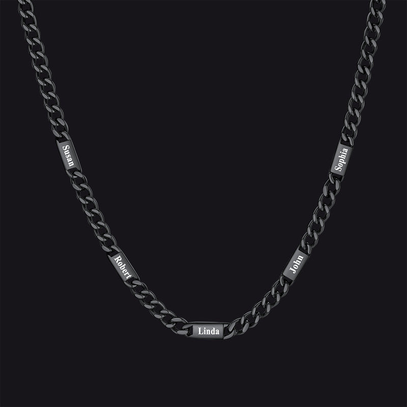 To My Engraved Name Chain Necklace, Birthday or Anniversary Gift for Him