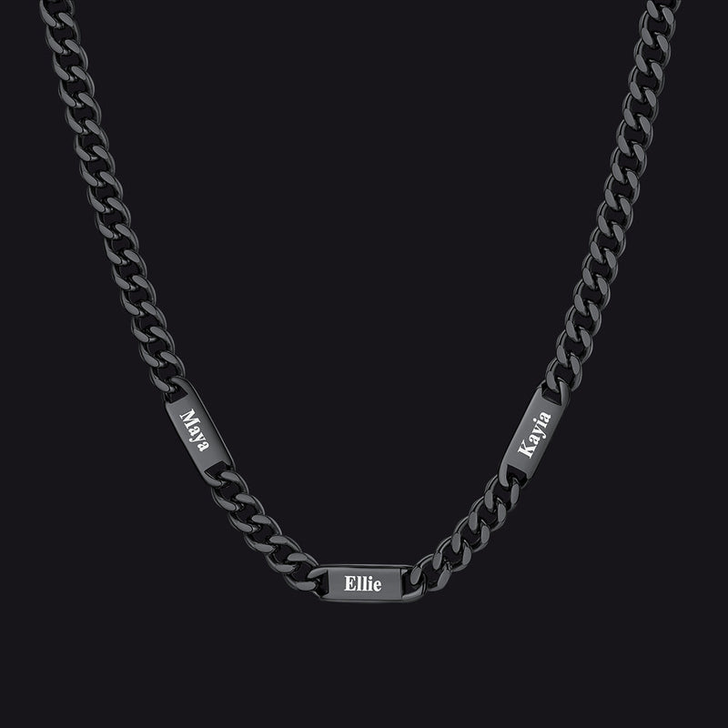 To My Engraved Name Chain Necklace, Birthday or Anniversary Gift for Him