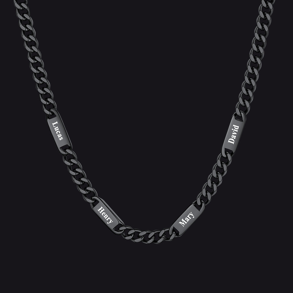 To My Engraved Name Chain Necklace, Birthday or Anniversary Gift for Him