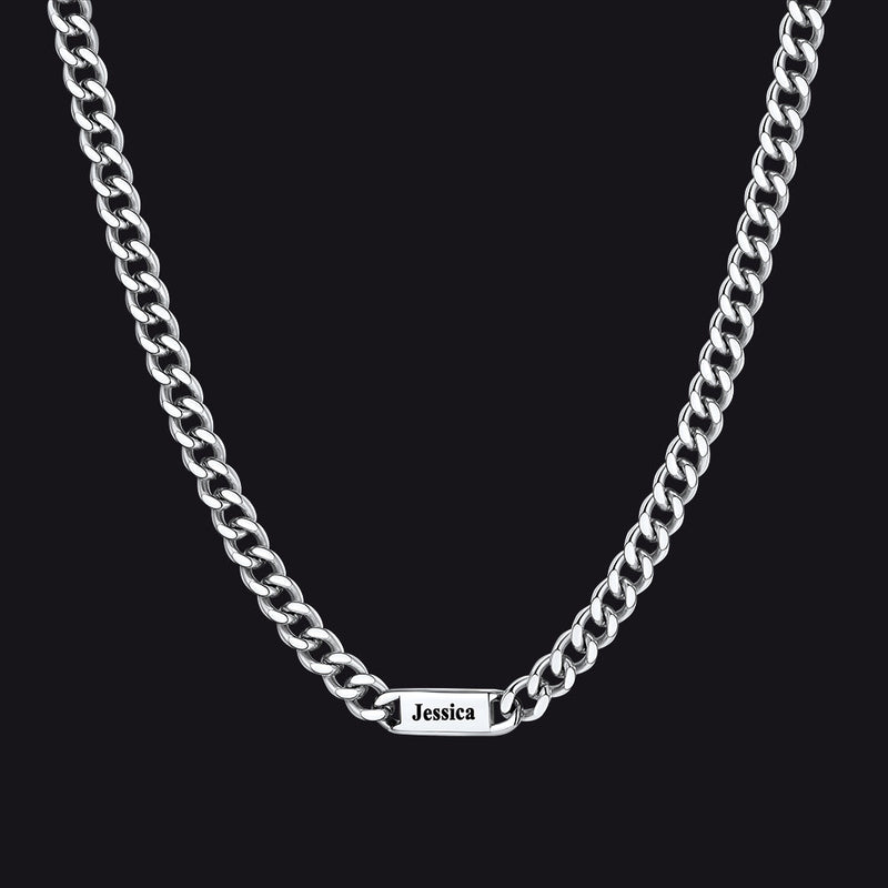 To My Engraved Name Chain Necklace, Birthday or Anniversary Gift for Him