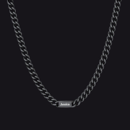 To My Engraved Name Chain Necklace, Birthday or Anniversary Gift for Him
