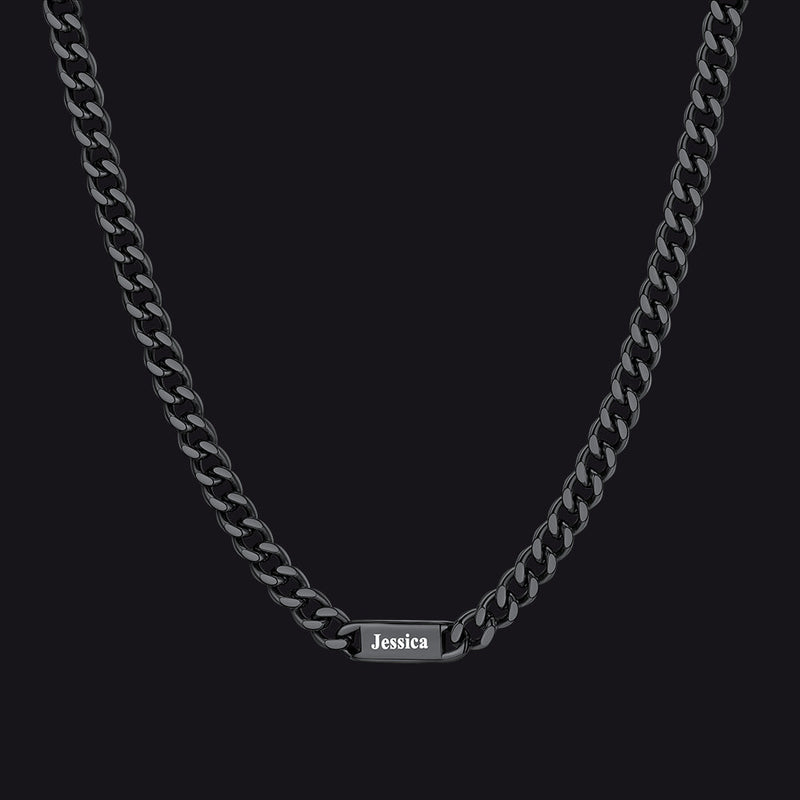 To My Engraved Name Chain Necklace, Birthday or Anniversary Gift for Him
